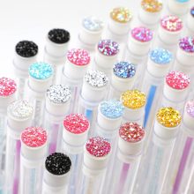 Pillafésű csillámos tartóban - 10 db